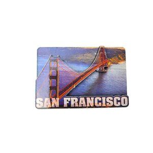 Vintage San Francisco California Golden Gate Bridge Magnet 3D Souvenir Iconic